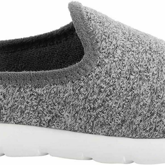 Isotoner Men's Zenz Sport Indoor/Outdoor Knit Slippers, Ash, Size 8 - Picture 2 of 6
